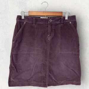 The North Face Corduroy Skirt Dark Purple Straight Pencil Knee Length Size S